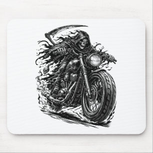 Cloaked Reaper Chopper Rider Mouse Pad