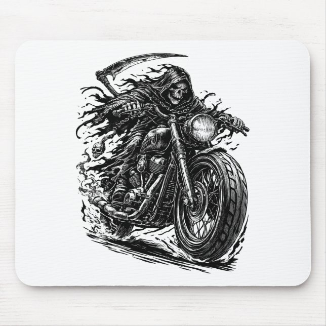 Cloaked Reaper Chopper Rider  Mouse Pad (Front)