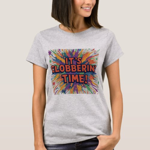 Clobberin Time Chronicles Vintage Comic_Inspired T_Shirt