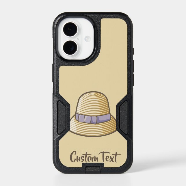 Cloche Hat Beige Otterbox iPhone Case (Back)
