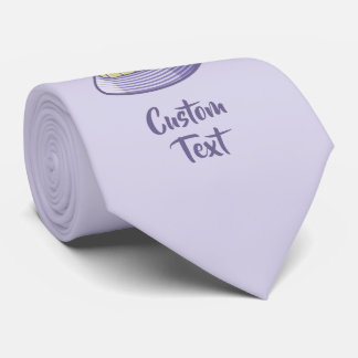Cloche Hat Lilac Neck Tie