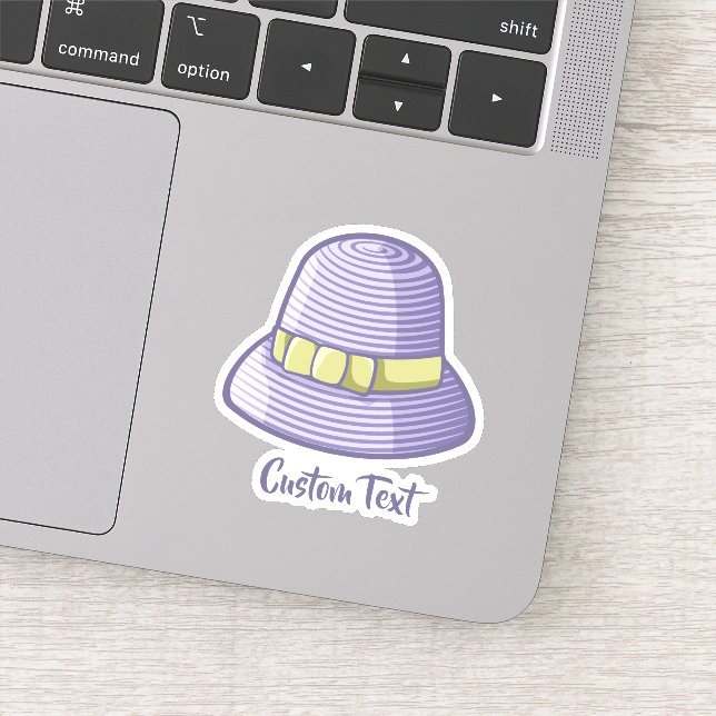 Cloche Hat Lilac Sticker (Detail)