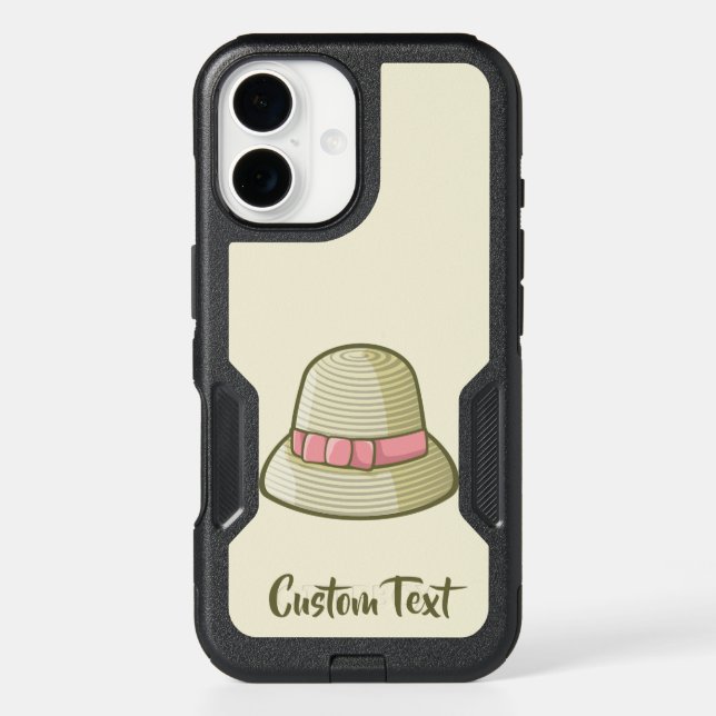 Cloche Hat Yellow Otterbox iPhone Case (Back)