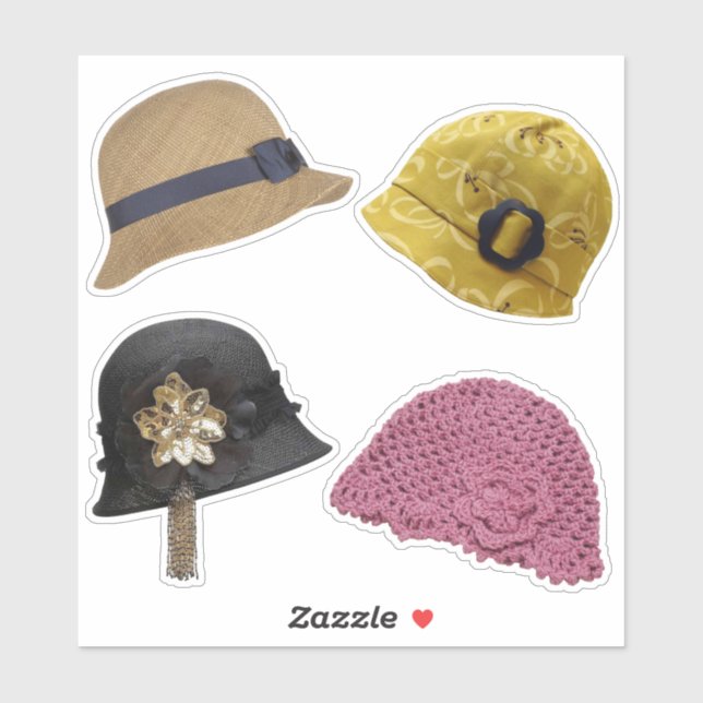 Cloche Hats Sticker (Sheet)