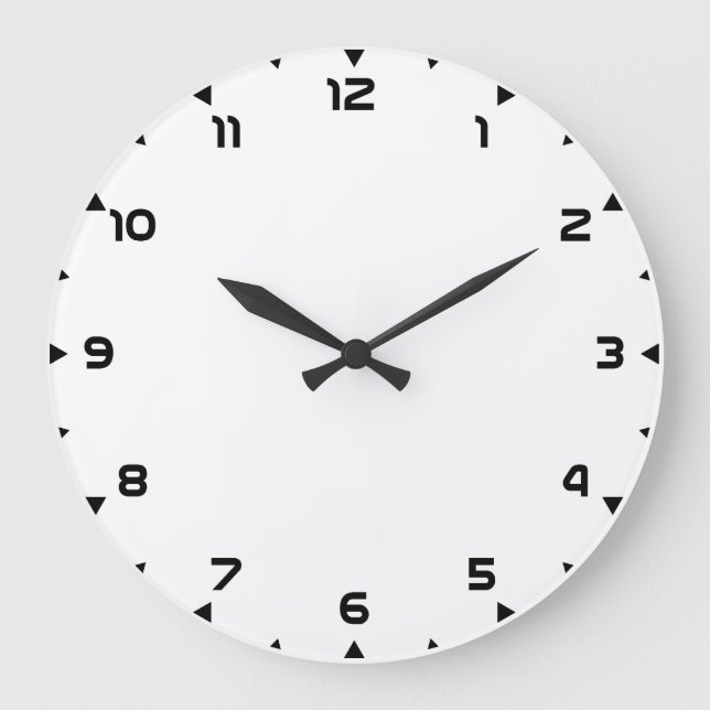 Clock 12h template create your own wall clock-face (Front)