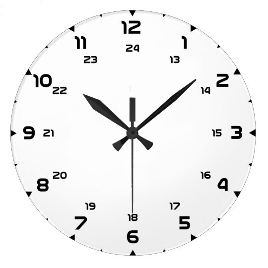 Clock 24h template create your own wall clockface