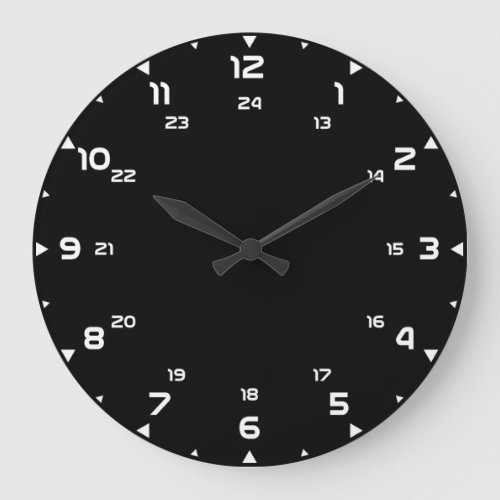 Clock 24h template create your own wall clock_face