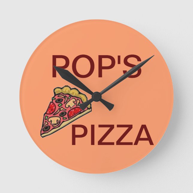 CLOCK ADD YOU LOGO AND TEXT HERE (Front)