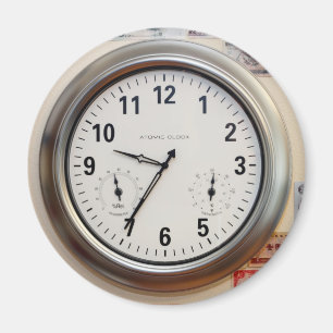 Clock and Currency Magnet