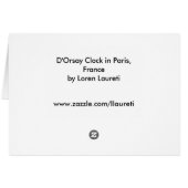 Clock at D'Orsay Museum - Paris, France (Back Horizontal)