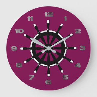 Clock - Black Ship Helm