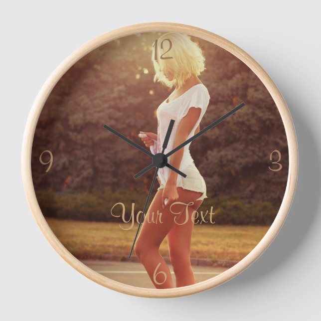 Clock Bright Photo of a Woman Framed in Sunlight (Front)