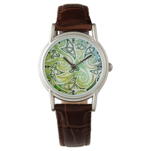 clock Celtic Triskele Watch (Front)