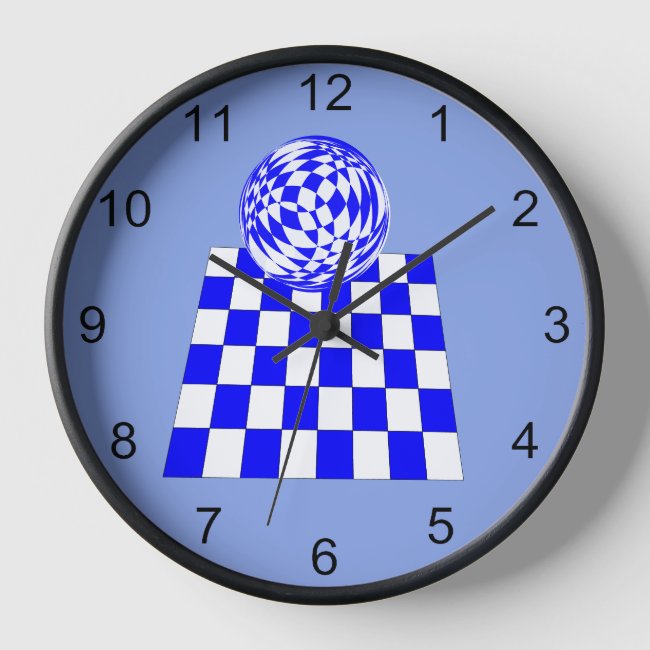 Clock - Checker Board Refection in Ball