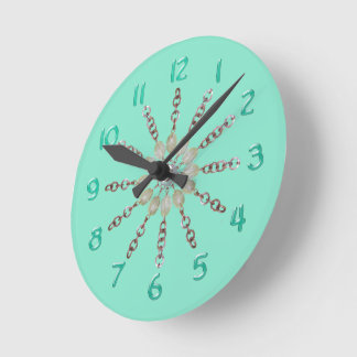 Clock - Copper Chain and Beads