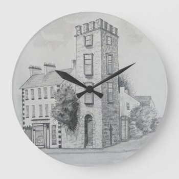 Clock Curfew Tower Cushendall Sketch by WholeInternet at Zazzle