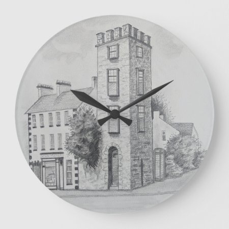 Clock Curfew Tower Cushendall Sketch