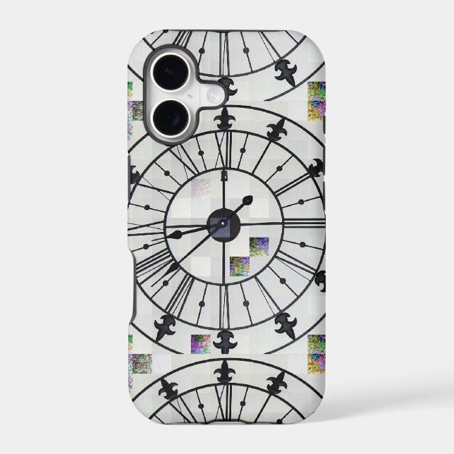 Clock Design Iphone Case (Back)