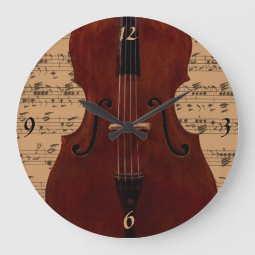 Clock _ Double Bass with music _ Pick your color