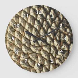 Clock - Dried Sunflower Head
