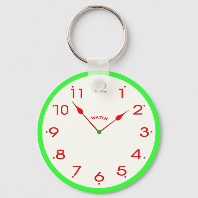 clock face_02 keychain (Front)