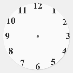 blank clock clipart