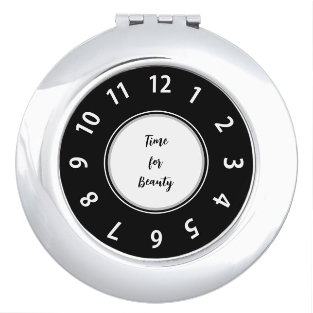 Clock face compact mirror (Front)