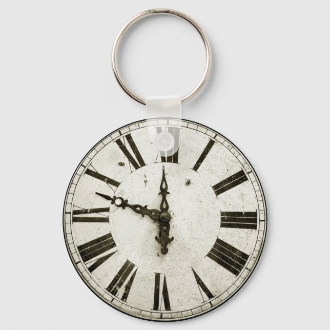 Clock Face Keychain (Front)