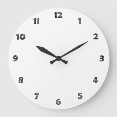 Clock Face Numbers _ metal style for your design