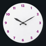 Clock Face Numbers - pink<br><div class="desc">Funny Graphic Design by EDDA Fröhlich | Graphic: Clock Faces - Numbers 12 - 1 | Template for zazzle wall clocks</div>