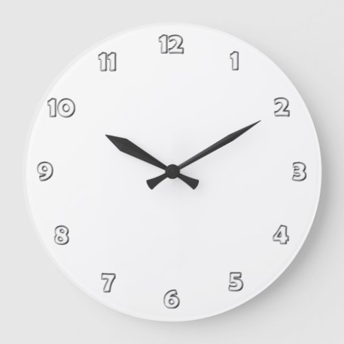 Clock Face Numbers _ white grey