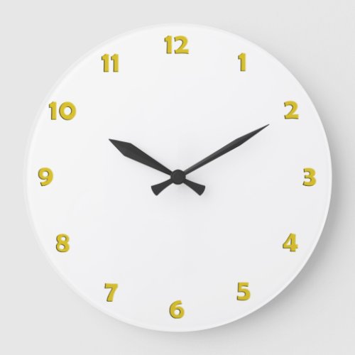 Clock Face Numbers _ yellow