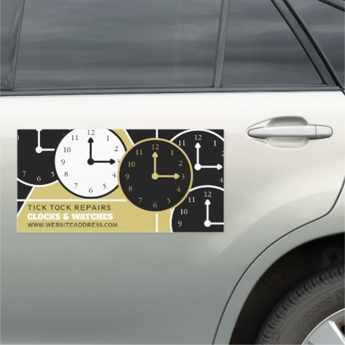 Clock Faces Horologist Car Magnet