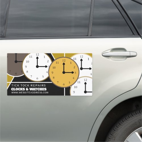 Clock Faces Horologist Car Magnet