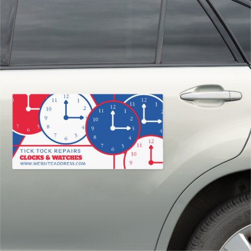 Clock Faces Horologist Car Magnet