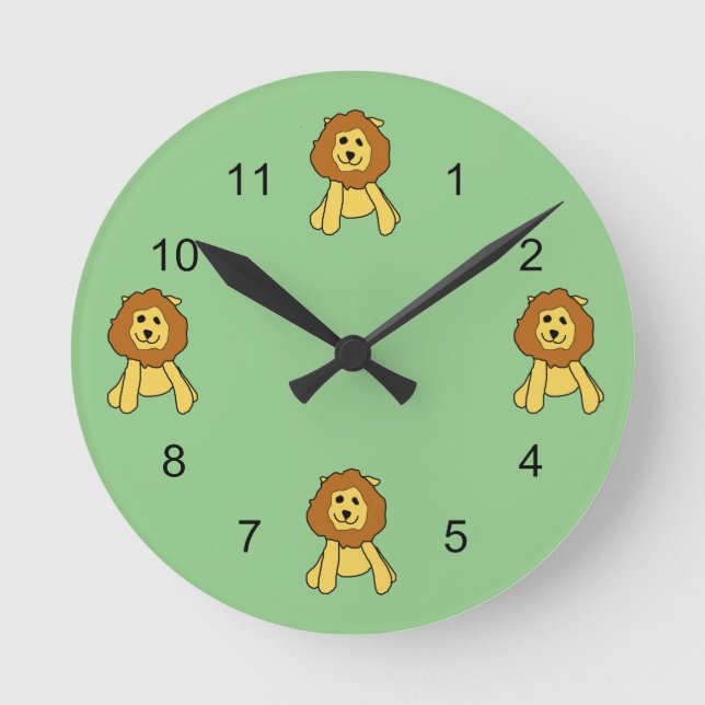 Clock - Four Lions (Front)