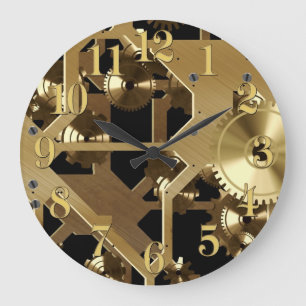 Clock Gears Fun Wall Clock