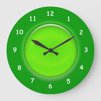 Clock - Green 3D Disk