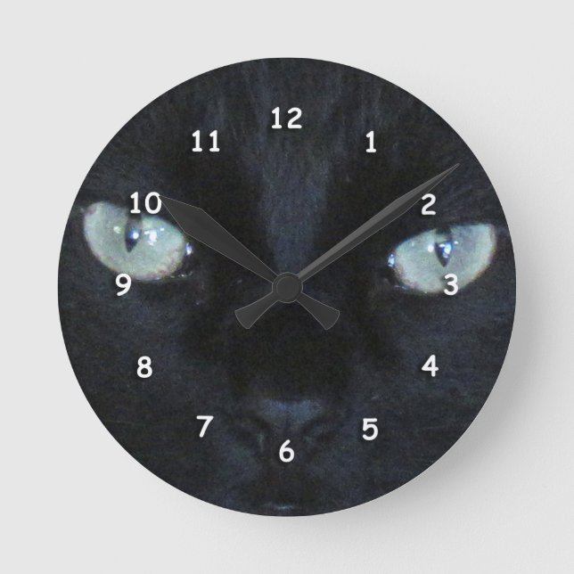 Clock - Green Cat Eyes (Front)