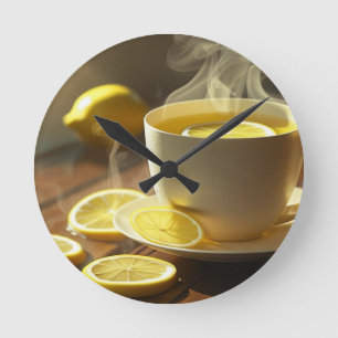 Clock & green tea 