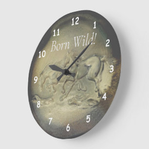Clock - Horses Born Wild