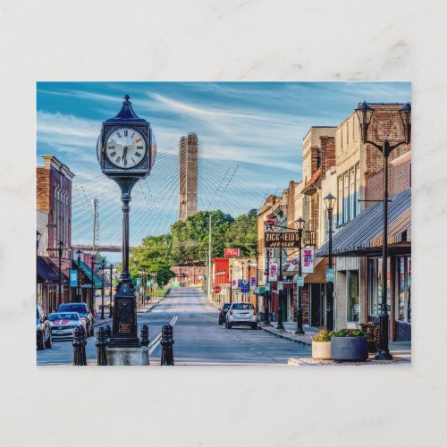 Clock In Downtown Cape Girardeau Blank Post Card