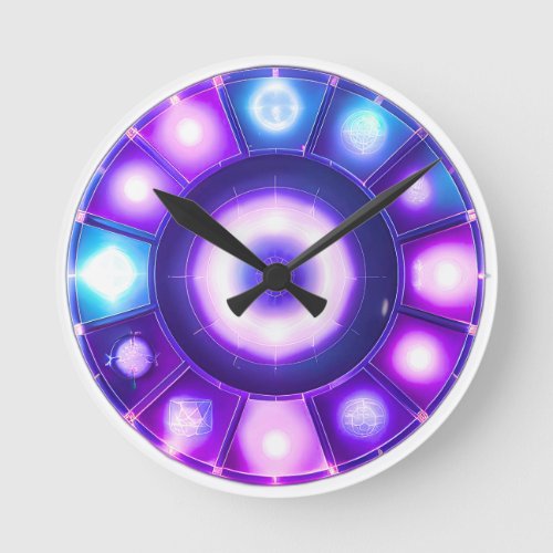 Clock in neon colors