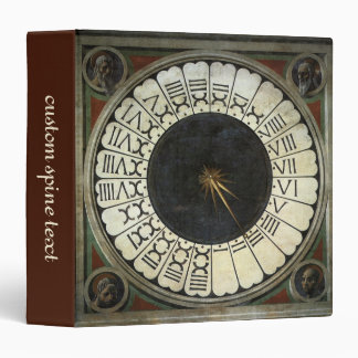 Clock in the Duomo by Paolo Uccello 3 Ring Binder