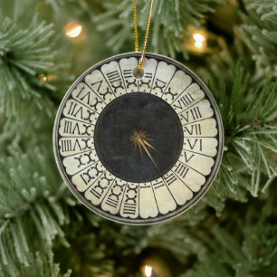 Clock in the Duomo by Paolo Uccello Ceramic Ornament