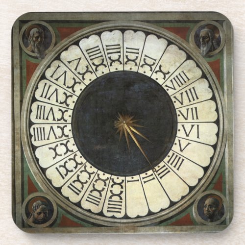 Clock in the Duomo by Paolo Uccello Coaster