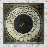 Clock in the Duomo by Paolo Uccello Jigsaw Puzzle<br><div class="desc">Clock in the Duomo (1443), Florence, Italy by Paolo Uccello (1397-1475) is a vintage Renaissance fine art fresco painting. A clock face with Roman numerals which is painted in an Italian cathedral church in Florence, Italy. It's a huge 24-hour clock with a single hand and was painted with four frescoes...</div>
