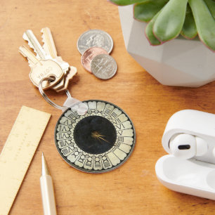 Clock in the Duomo by Paolo Uccello Keychain