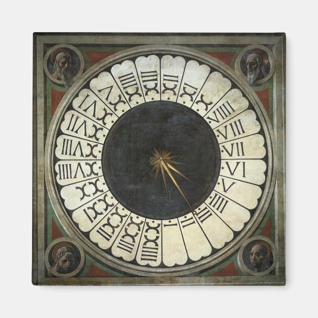 Clock in the Duomo by Paolo Uccello Magnet (Front)