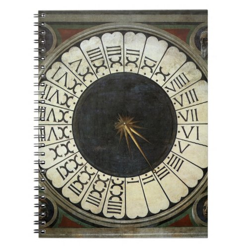 Clock in the Duomo by Paolo Uccello Notebook